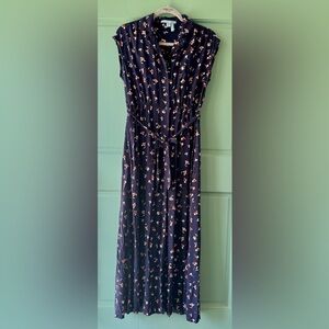 Draper James Navy Floral Dress